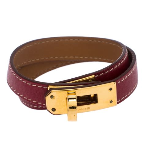 red hermes leather bracelet|authentic hermes bracelet.